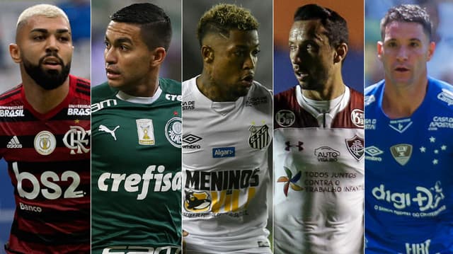 Cada time com seu objetivo... Flamengo, Palmeiras e Santos são os que tem mais chances de conquistar vaga para Libertadores de 2020. Do outro lado, no Z4, o Fluminense e Cruzeiro veem o fantasma do rebaixamento mais perto. O LANCE! mostra a porcentagem de cada clube de ir à competição sul-americana e da possibilidade de cair para Série B, do Brasileiro.&nbsp;