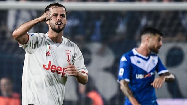 Brescia x Juventus - Pjanic comemora