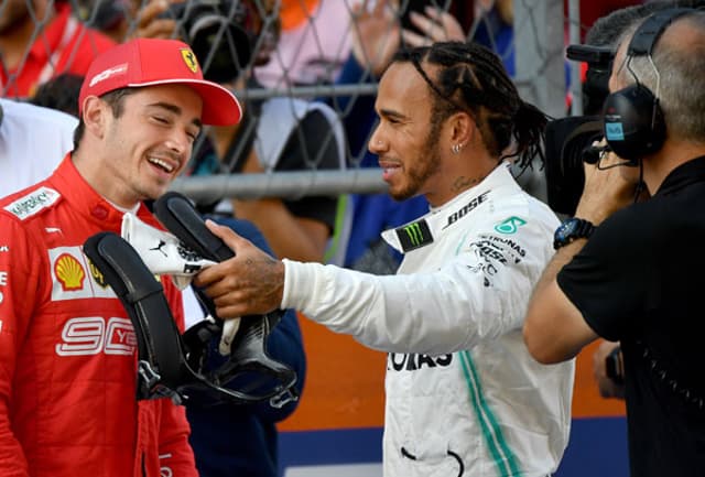 Leclerc e Hamilton - Rússia - F1 2019