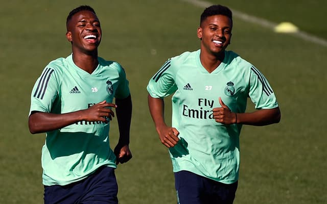 Rodrygo e Vinícius Junior - Treino Real Madrid