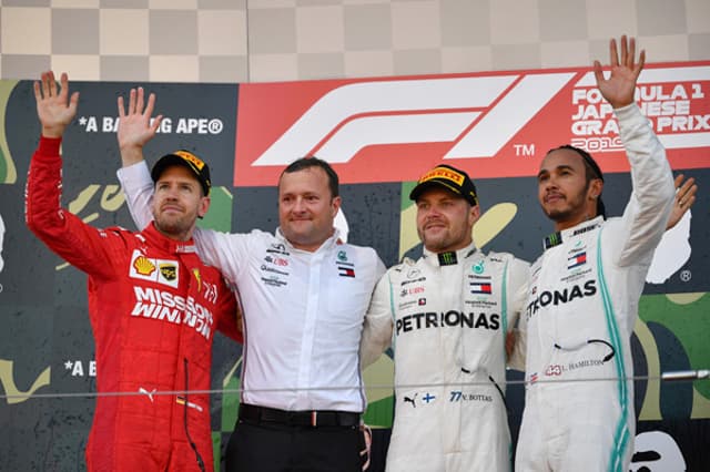 Vettel, Bottas e Hamilton - F1 Japão 2019