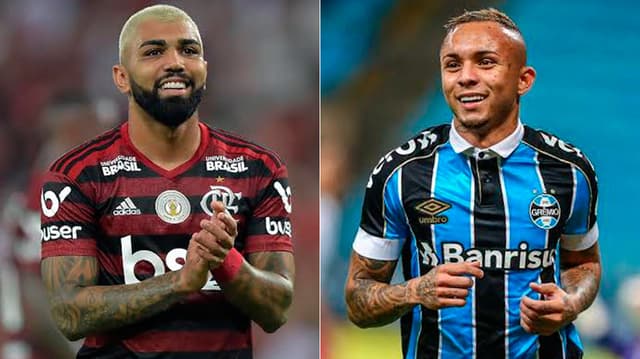 Montagem - Gabigol e Everton Cebolinha