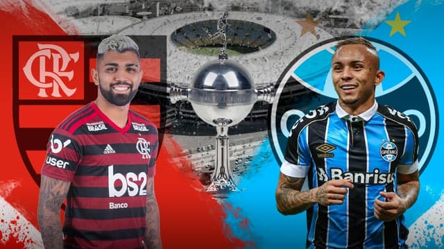 Arte - Flamengo x Grêmio