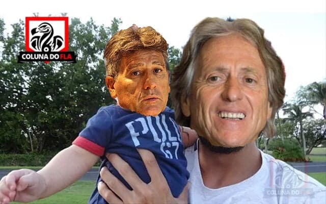 Meme: Renato Gaúcho e Jorge Jesus