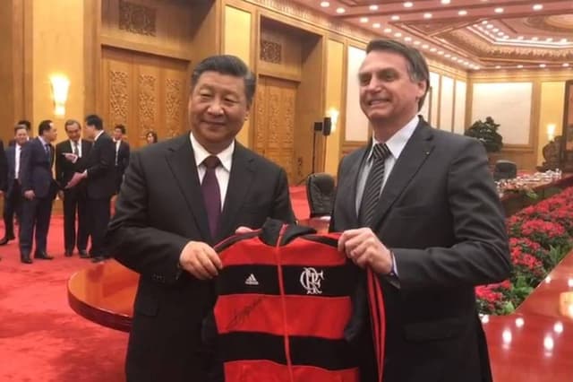 Jair Bolsonaro e dirigente chinês Xi Jiping