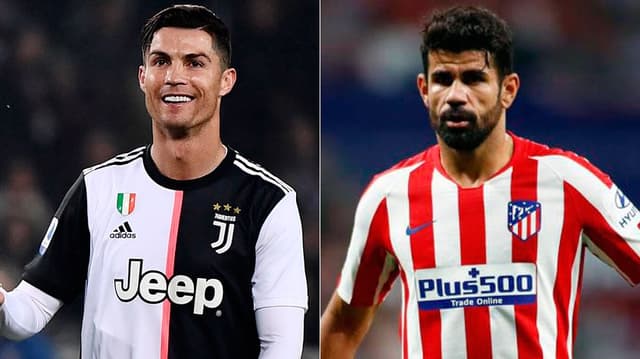 Montagem - Cristiano Ronaldo e Diego Costa