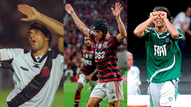 Algumas comemorações polêmicas marcaram os principais clássicos do futebol. Confira na galeria!