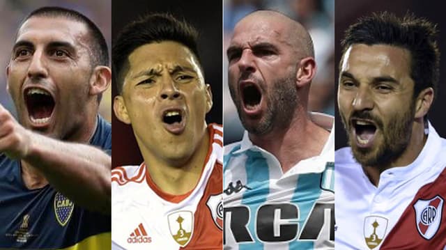 Montagem - Ábila, Enzo Pérez, Lisandro López e Scocco