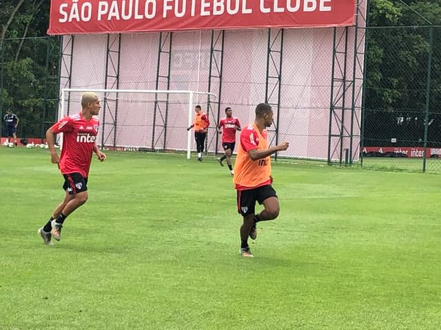 Caio e Fabinho - Treino do São Paulo