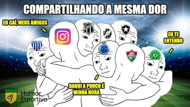 Meme: queda do Instagram