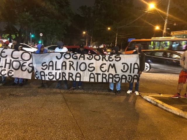 Protesto no Morumbi