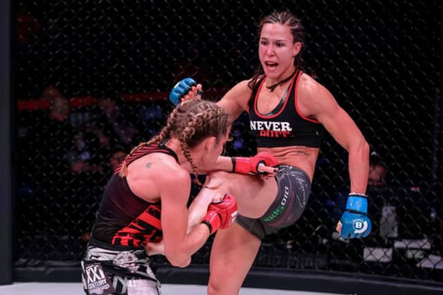 Juliana Velasquez venceu todos os seus duelos no cage do Bellator (Foto: divulgação Bellator)