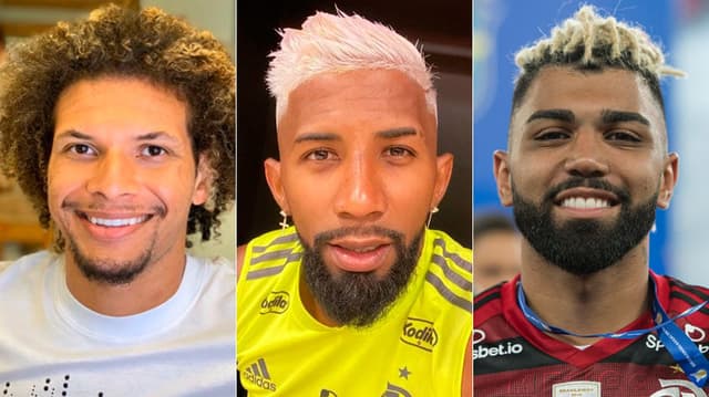 Montagem - Willian Arão. Rodinei e Gabigol