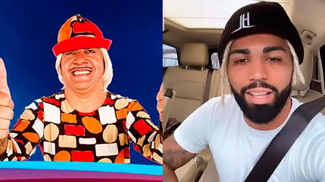 Montagem - Gabigol e Tiririca