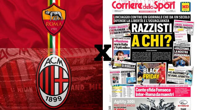 Montagem Jornal; Milan; Roma