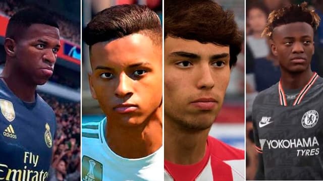 montagem vinicis, rodrygo, joao felix, Abraham