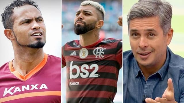 Montagem - Goleiro Bruno, Gabigol e Ivan Moré