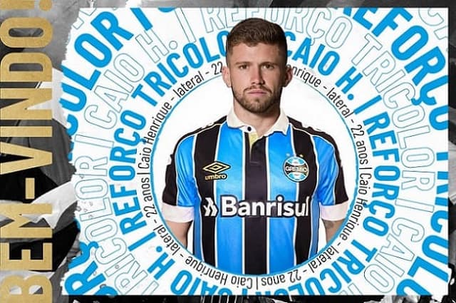 Caio Henrique anunciado pelo Grêmio