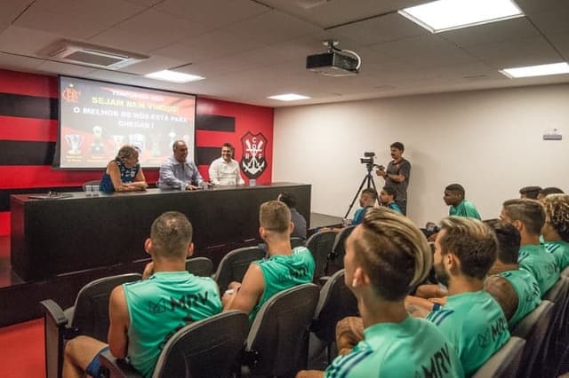 Bruno Spindel, Marcos Braz e Jorge Jesus