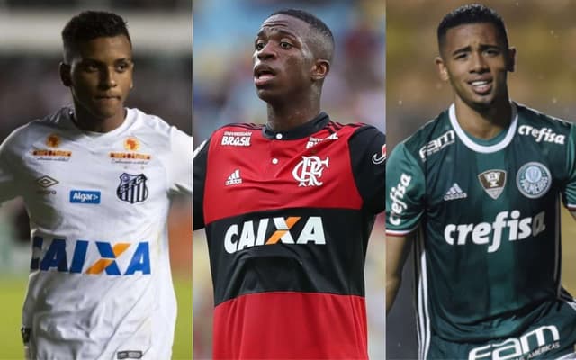 Rodrygo, Vinicius Junior e Gabriel Jesus