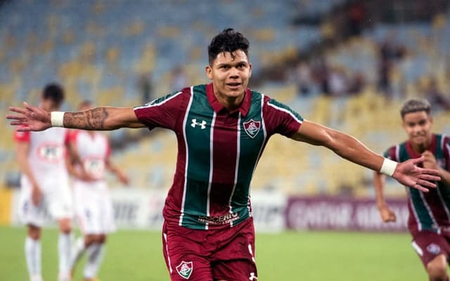 Fluminense x Unión La Calera - Comemoração