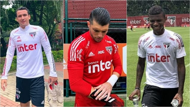 Montagem - Novo Uniforme São Paulo