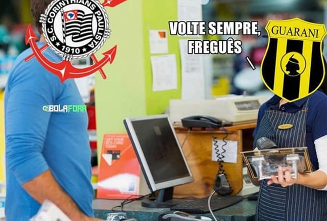 Meme: Guaraní-PAR 1 x 0 Corinthians