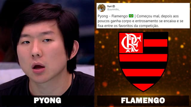 BBB e Libertadores: Pyong x Flamengo