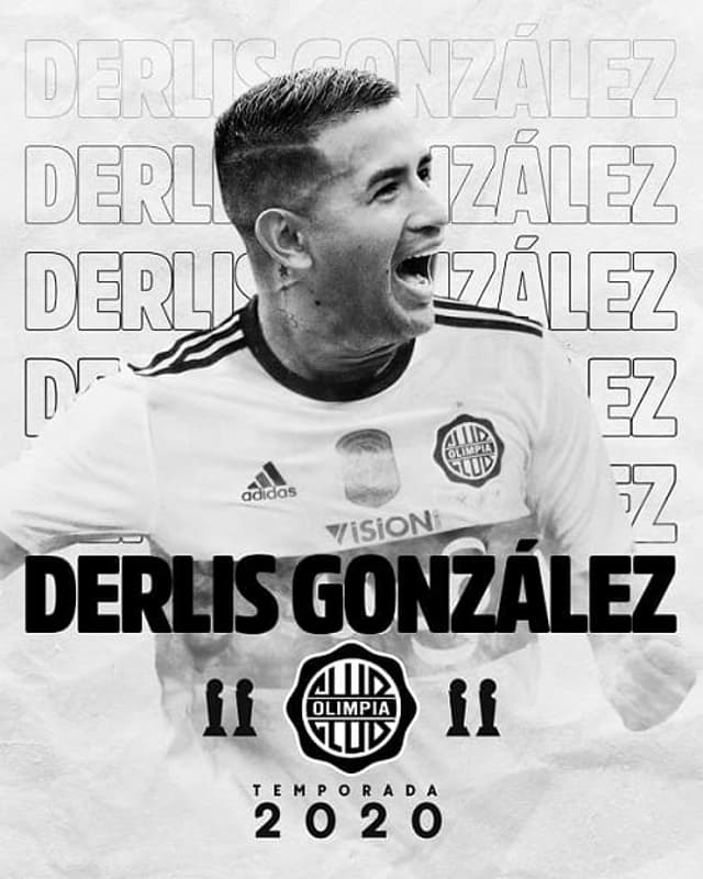 Derlis González no Olimpia