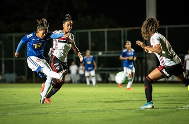 As meninas do América-MG estreiaram muito bem no Brasileiro A1 diante do São Paulo