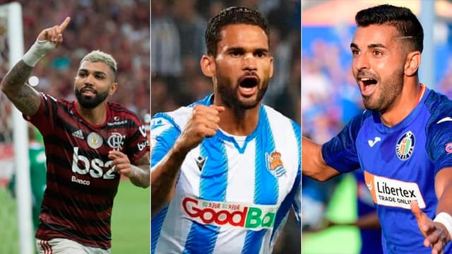 Montagem - Gabigol, Willian José, Ángel Rodríguez