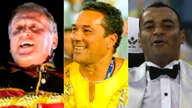 Montagem - Zico, Vanderlei e Cafu