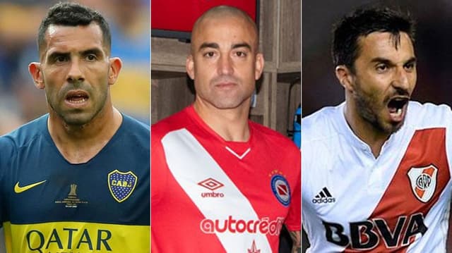 Montagem - Tevez, Lisandro Lopez e Scocco