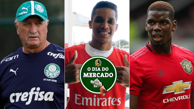 Montagem - Felipao, Pedrinho e Pogba