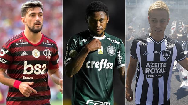 Montagem - Arrascaeta, Luiz Adriano e Honda