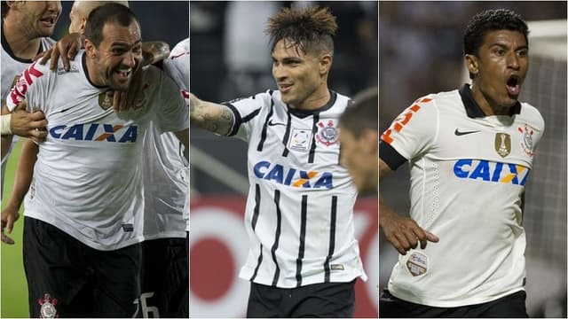 Montagem - Danilo, Guerrero e Paulinho