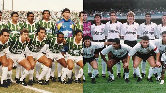 Montagem Palmeiras x Corinthians Paulista 1993