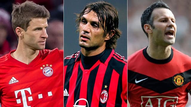 Montagem - Thomas Muller, Paolo Maldini e Ryan Giggs