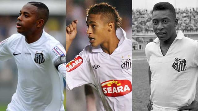 Robinho, Neymar e Pelé