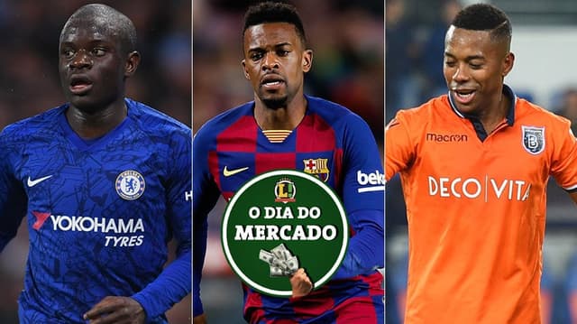 Montagem - Kanté, Semedo e Robinho