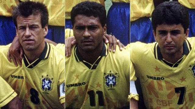 Montagem - Dunga, Romário e Bebeto