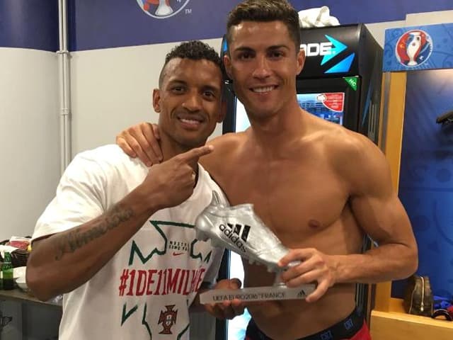 Nani e Cristiano Ronaldo