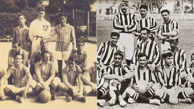 Montagem - Flu e Botafogo 1907