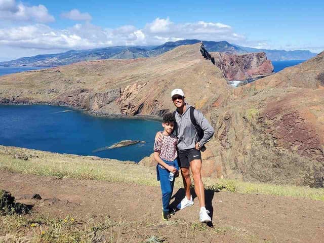 Cristiano Ronaldo e filho