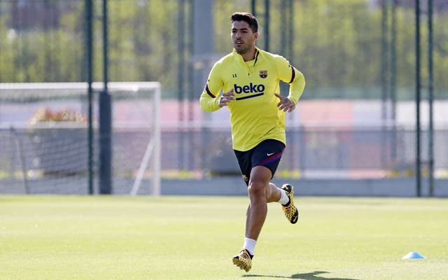 Suárez - Treino - Barcelona