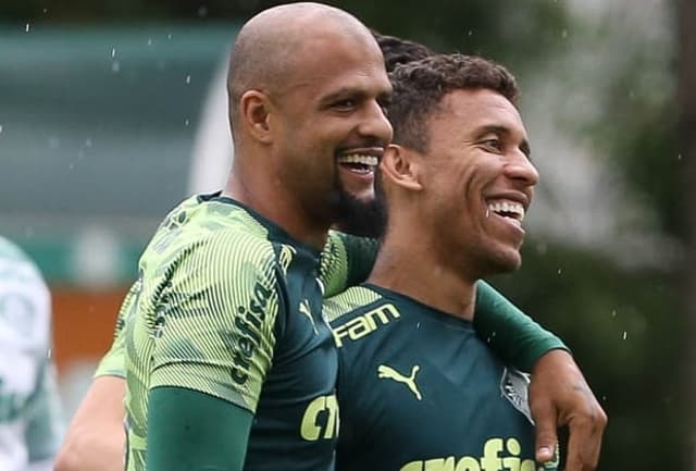 Marcos Rocha Felipe Melo Palmeiras