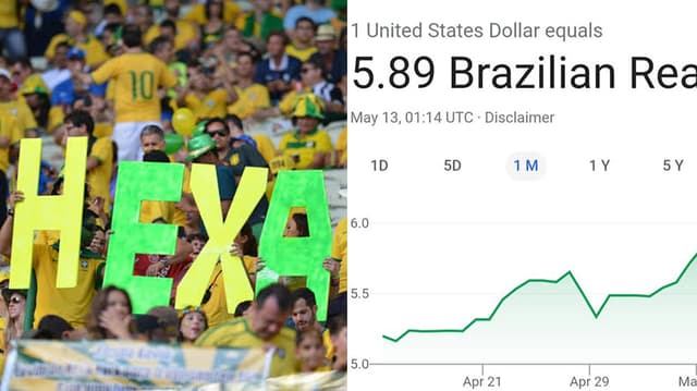 Montagem - Hexa e Dólar