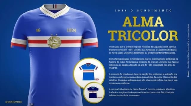 Camisa do Bahia exclusiva para sócios-torcedores