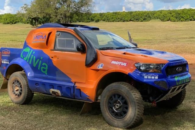 X Rally Ford Ranger, carro que é pilotado por Lucas Moraes (Divulgação/RF1)