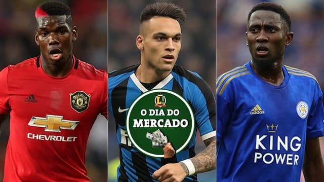 Montagem - Pogba, Lautaro Martinez e Ndidi